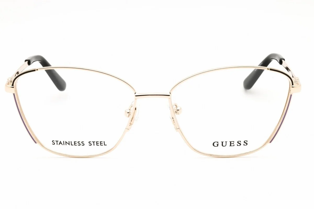 GUCCI GG1285O 001 Rectangular Squared Metal Gold 59 mm Women 4